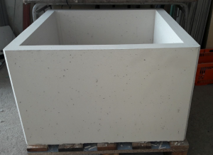 Betoninis vazonas 100x100x50 Trakai Vilnius Kaunas Lietuva Dekoskalda