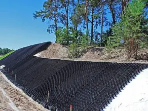 Geokorys šlaitų tvirtinimui