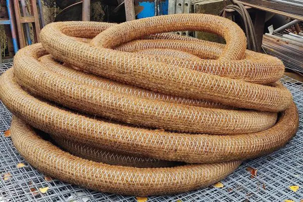 Drenažinis vamzdis su kokoso pluoštu 50m rulonas Trakai Vilnius