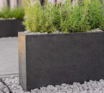Betoninis vazonas 1000x500x500 mm, antracitas