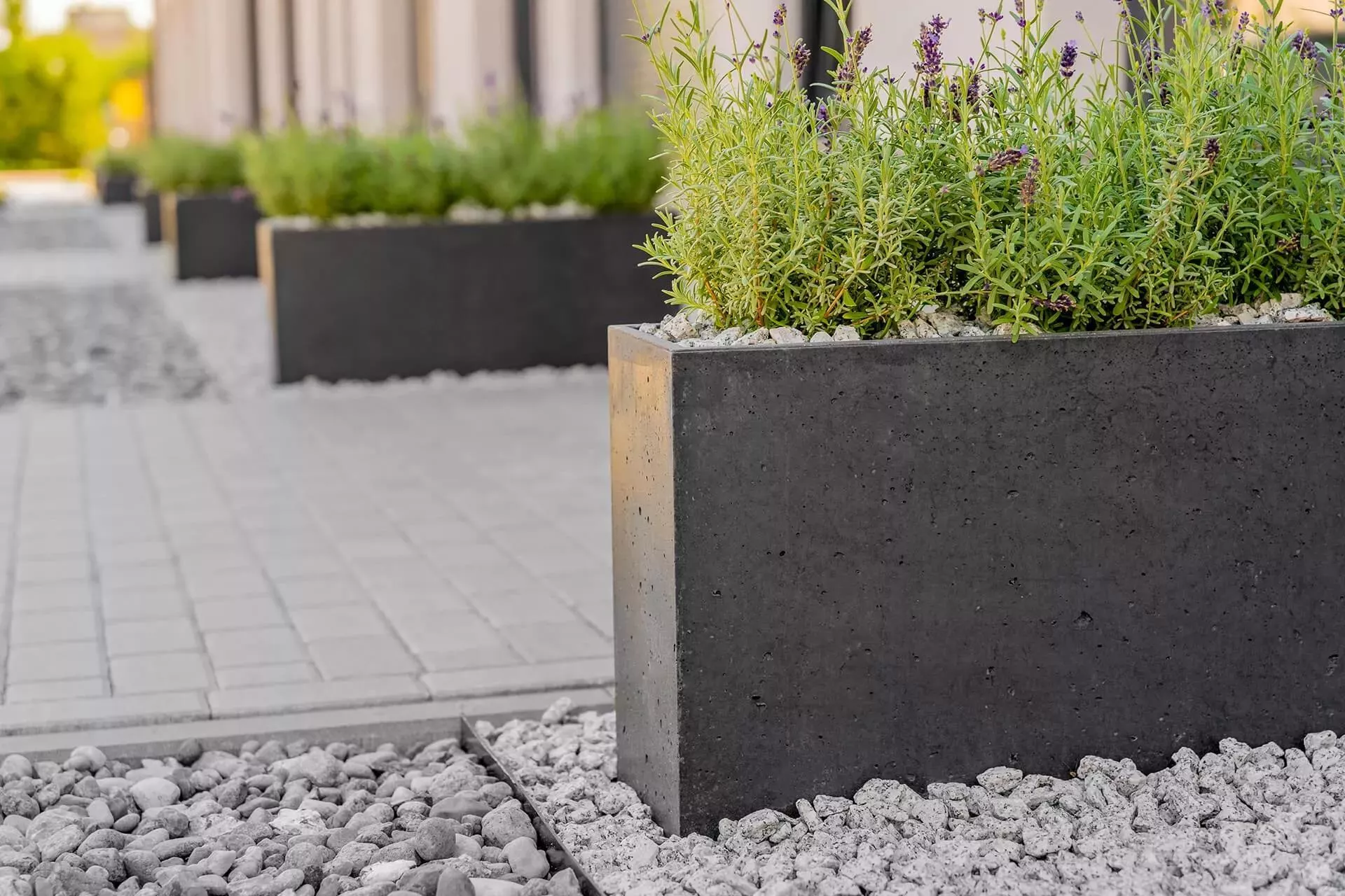 Architektūrinio betono gaminiai kraštovaizdyje