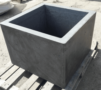 Betoninis vazonas 1000x1000x500 mm, antracitas