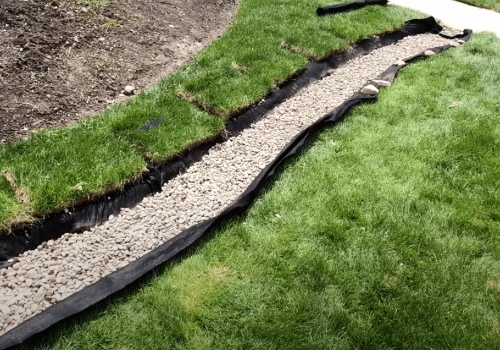 Tranšėjos užpylimas skalda