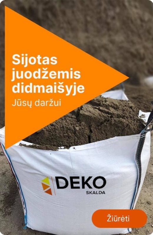 Juodžemis sijotas didmaišyje
